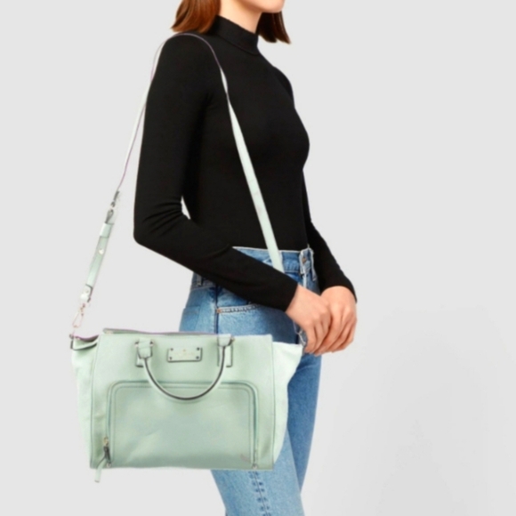 KATE SPADE Pebble Leather CROSSBODY HANDBAG, Mint, Womens OS - Picture 1 of 12
